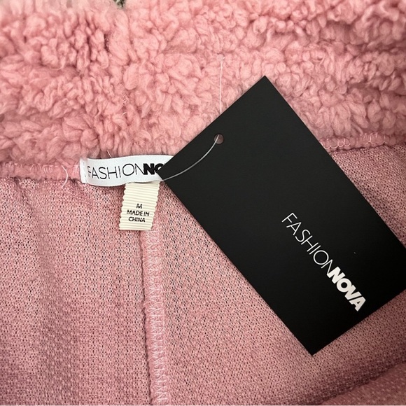 Mauve Faux Fur Sherpa Lounge Pants - Picture 10 of 10